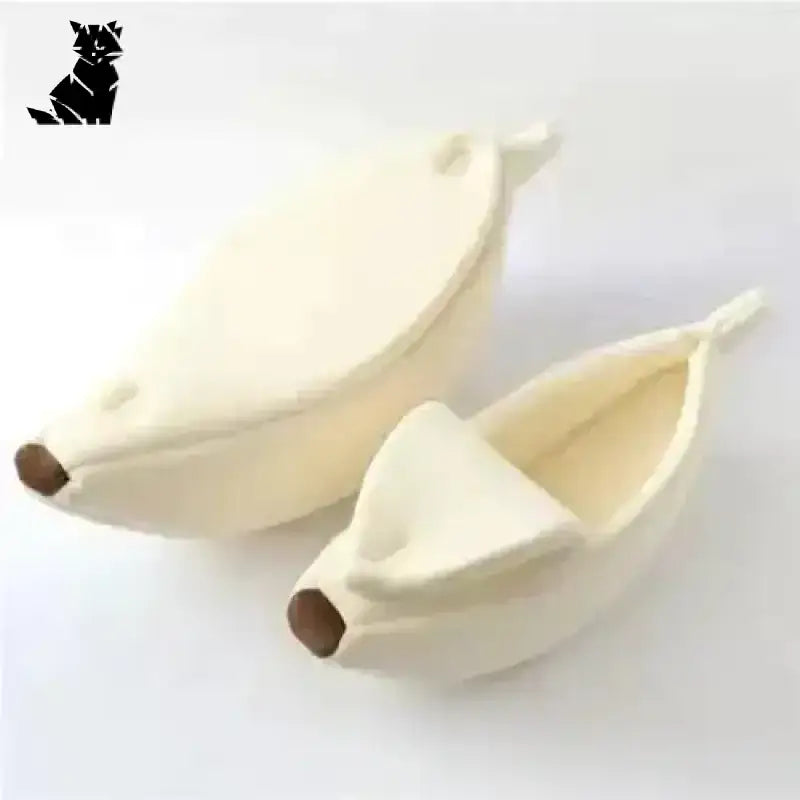 Banan dla Kota – Stylowe Legowisko i Komfort Beż / S-40x15x10cm