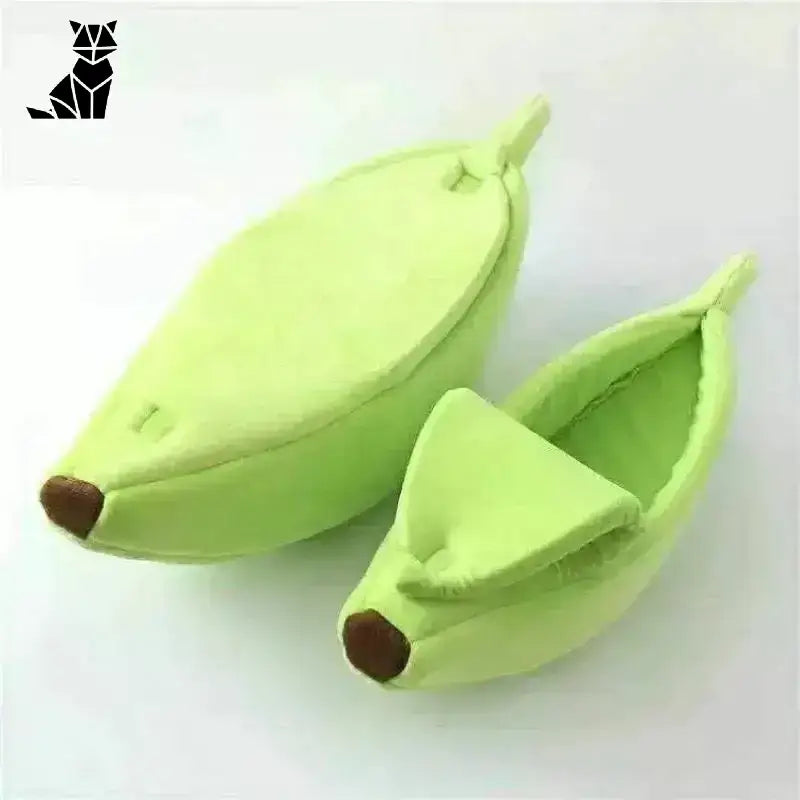 Banan dla Kota – Stylowe Legowisko i Komfort Zielony / S-40x15x10cm