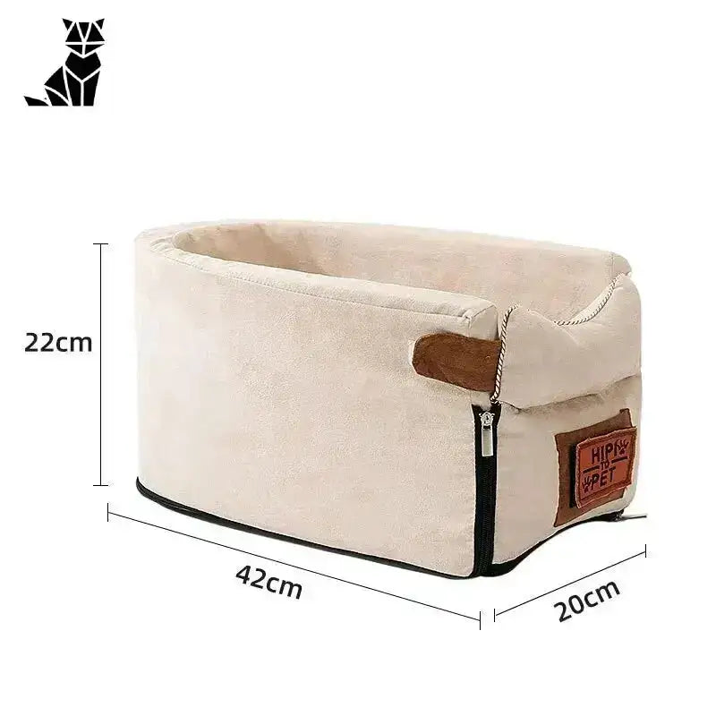 Bezpieczny Fotelik dla Psa do Samochodu Blanc Kremowy Zwierzak Samochód