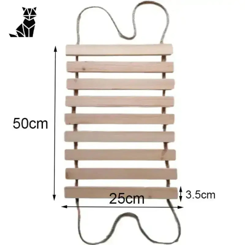Drapak Mocowany do ściany dla Kota Skala 50cm Drewniany Listwa Drabina