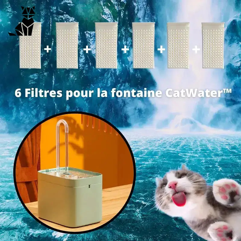 Filtry do Fontann Miesięczne - Czysta Woda dla Pupila 6 Filtrów Catwater™