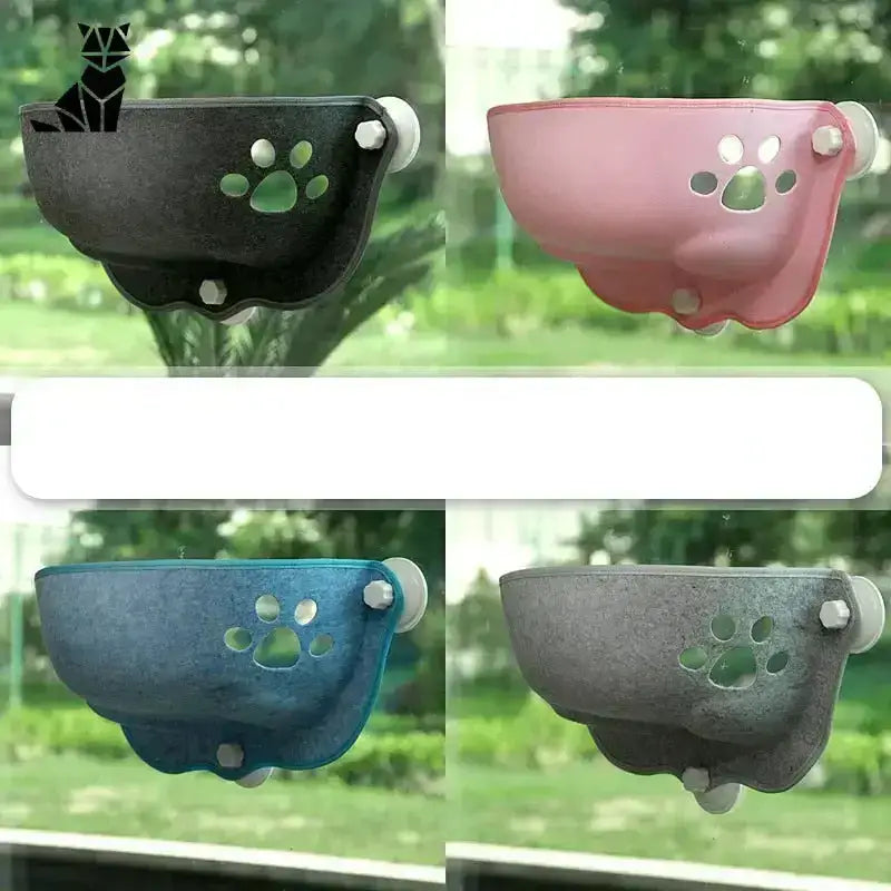 Hamak na Okno dla Kota Wytrzymały z Przyssawkami Cztery Kot Okno