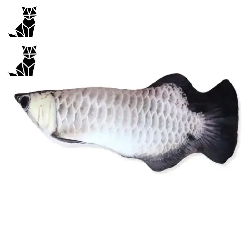 Interaktywna Ryba dla Kota z Kocimiętką Srebrny Smok / 20 Cm