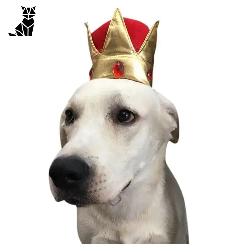 Korona dla Psa Royal Crown – Styl i Komfort Tytuł Domyślny Biały Pies Czerwony