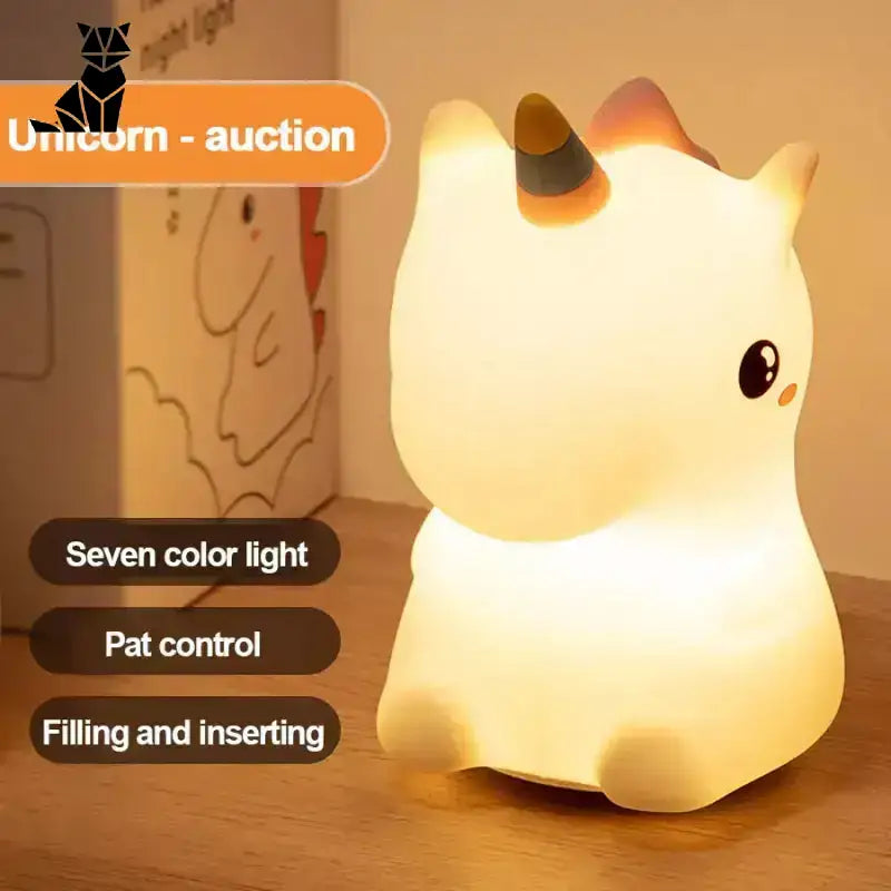Lampka Nocna Led z Jednorożcem - Komfortowa Dekoracja Tytuł Domyślny