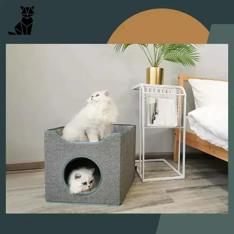 Legowisko dla Kotki z Kociętami Premium Komfort 39x39x38cm