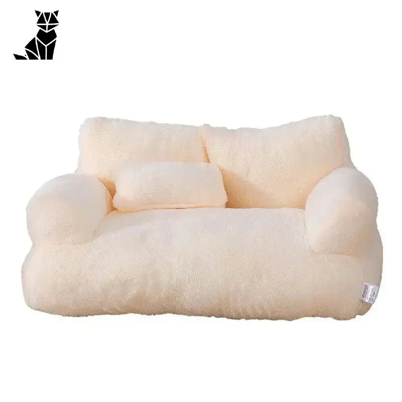 Luksusowa Sofa dla Kota – Stylowy Komfort Wnętrza Beżowy / M-55x38x18cm