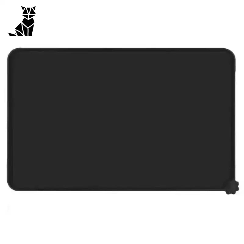 Mata pod Miski dla Psa – Trwałe Rozwiązanie Czarny / 48 Cm x 30 Cm