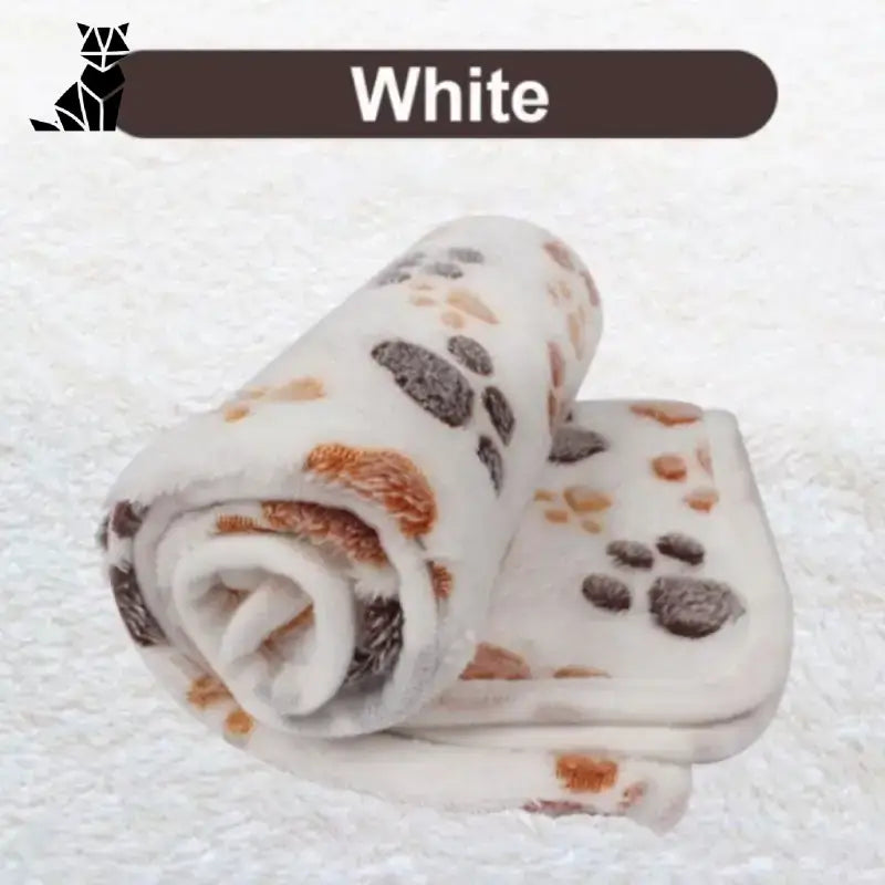 Miękki Kocyk dla Zwierząt Domowych Blanc
