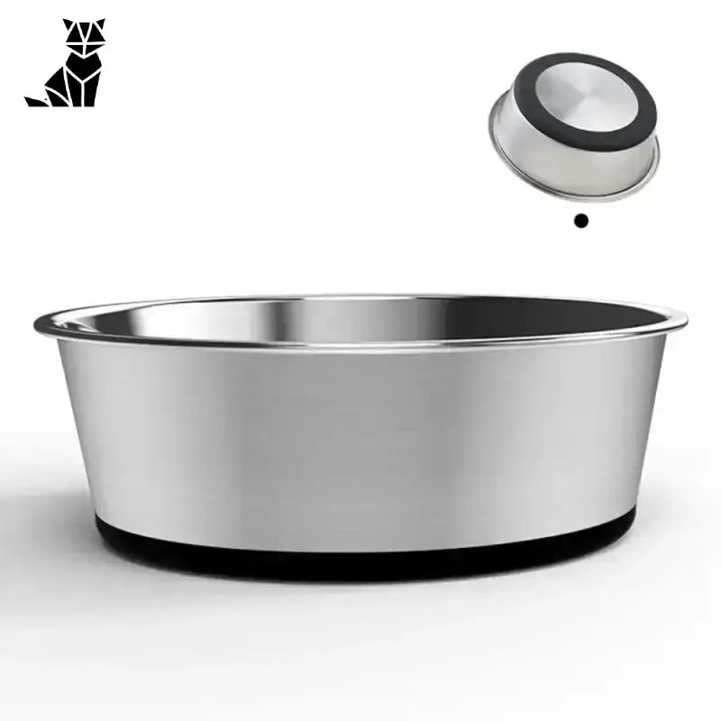 Miski Antypoślizgowe dla Psa ze Stali Nierdzewnej Czarny / 18cm / Stal Nierdzewna