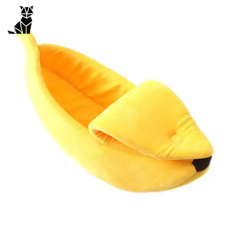 Nerka dla Kota – Stylowe Schronienie i Komfort m - 50 x 20 x 15 Cm żółty Plusz w Kształcie Banana