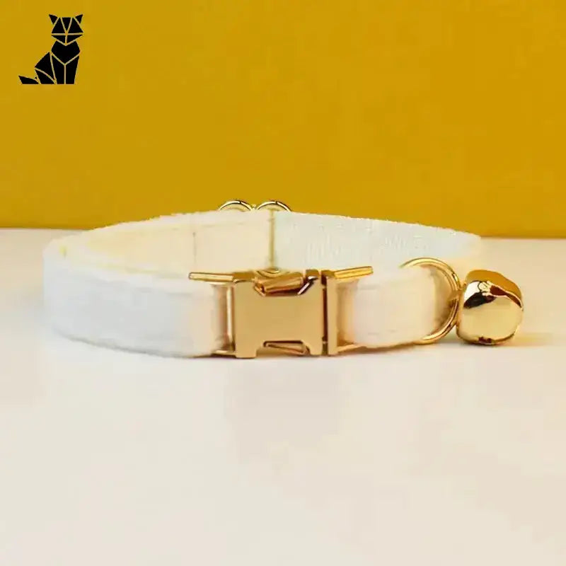 Obroża dla Kota z Imieniem – Styl i Bezpieczeństwo Blanc / S(16-26 Cm)