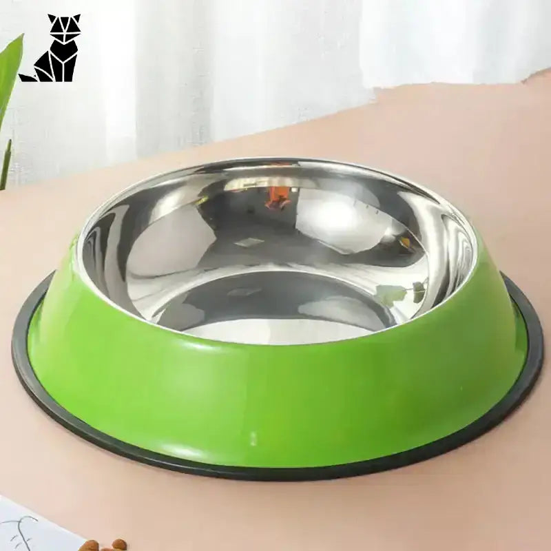 Personalizowana Miska dla Kota ze Stali Nierdzewnej Zielony / Rozmiar Xs 16 Cm