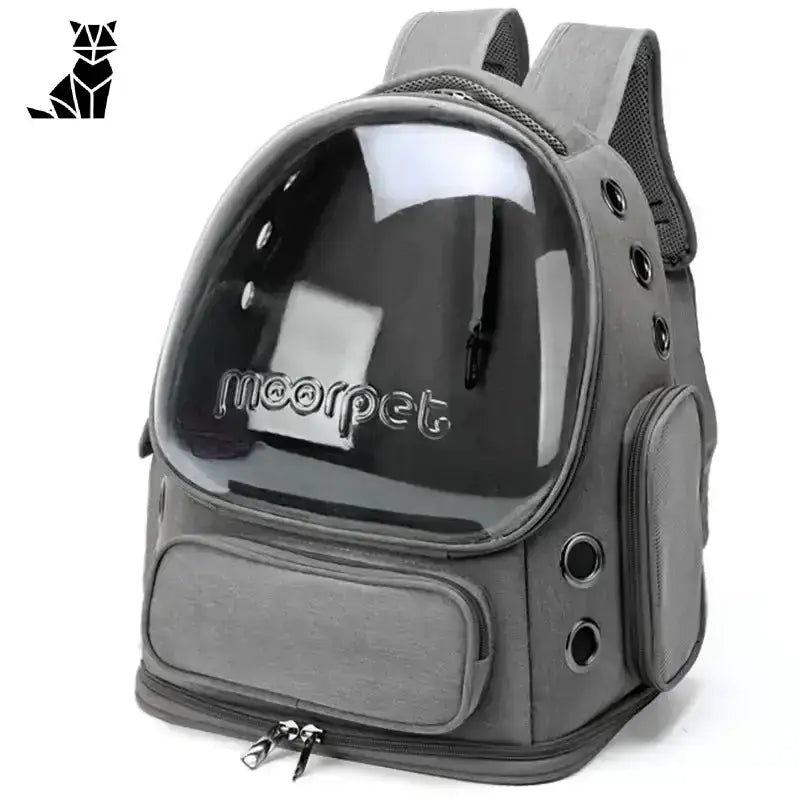 Plecak na Kota do Wygodnego Transportu Szary Zwierzak Przewoźnik