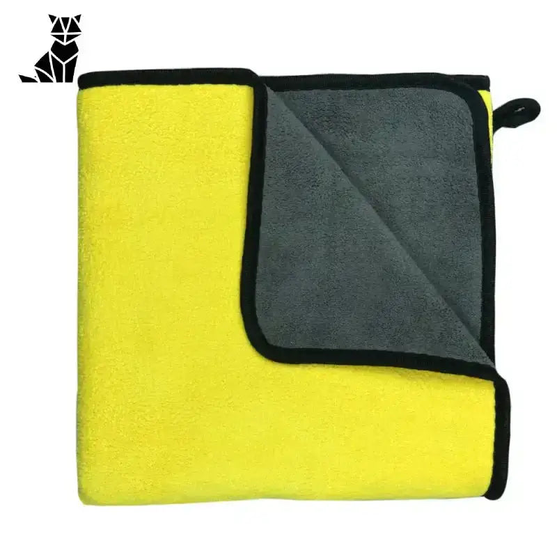 Ręcznik z Mikrofibry Dla Psów - Niezrównany Komfort Suszenia - żółty / S(60x30cm)