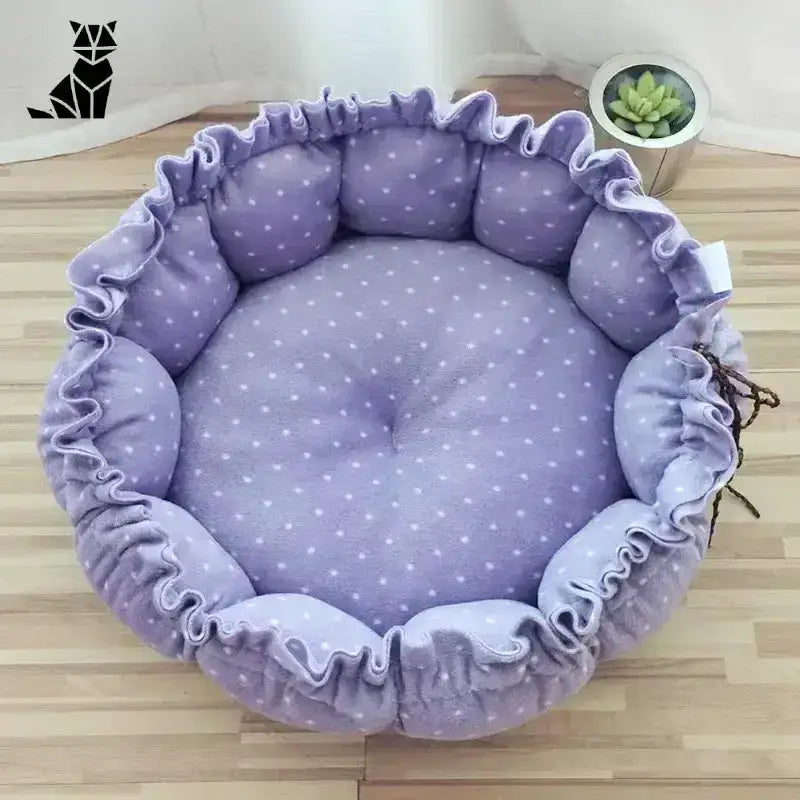 Sofa dla Kota - Komfort i Elegancja w Domu Fioletowy / s 45 Cm Runda Potargany Lawenda
