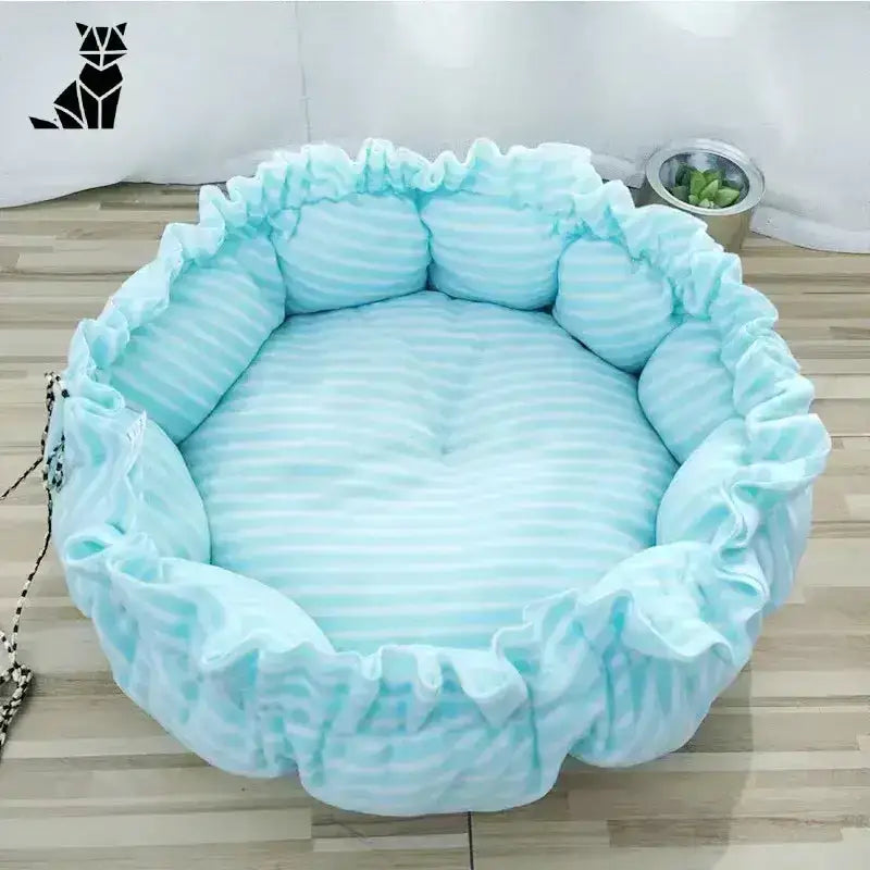 Sofa dla Kota - Komfort i Elegancja w Domu Runda światło Niebieski