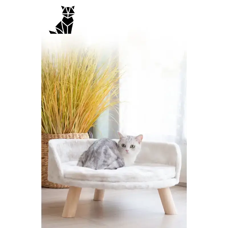 Sofa Dla Kota z Drewna Sosnowego - Komfortowy Wypoczynek Dla Pupila - Duży Rozmiar