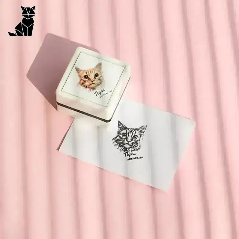 Stempel Art z Twojego Zdjęcia - Spersonalizuj Teraz! Biały