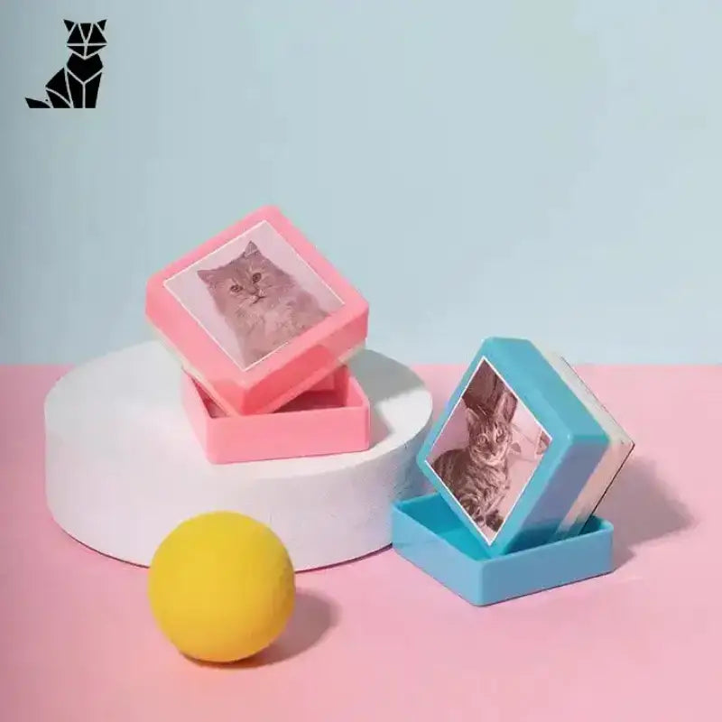 Stempel Art z Twojego Zdjęcia - Spersonalizuj Teraz! Kwadrat Czysty Pudełka