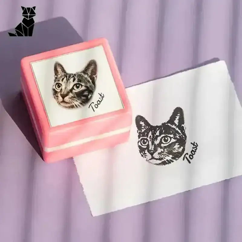 Stempel Art z Twojego Zdjęcia - Spersonalizuj Teraz! Różowy