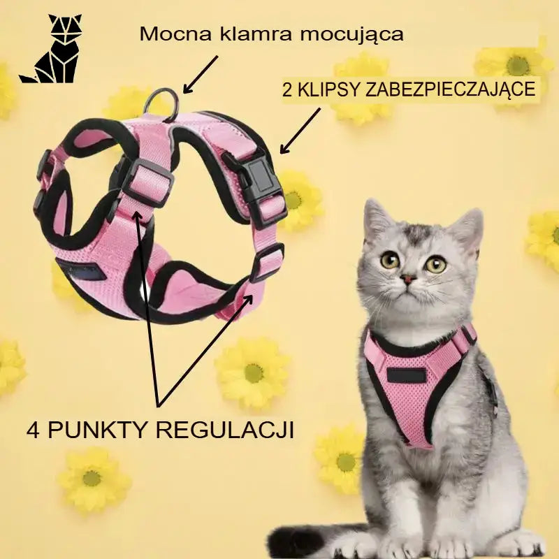Szelki Antyucieczkowe dla Kota Chajustable™