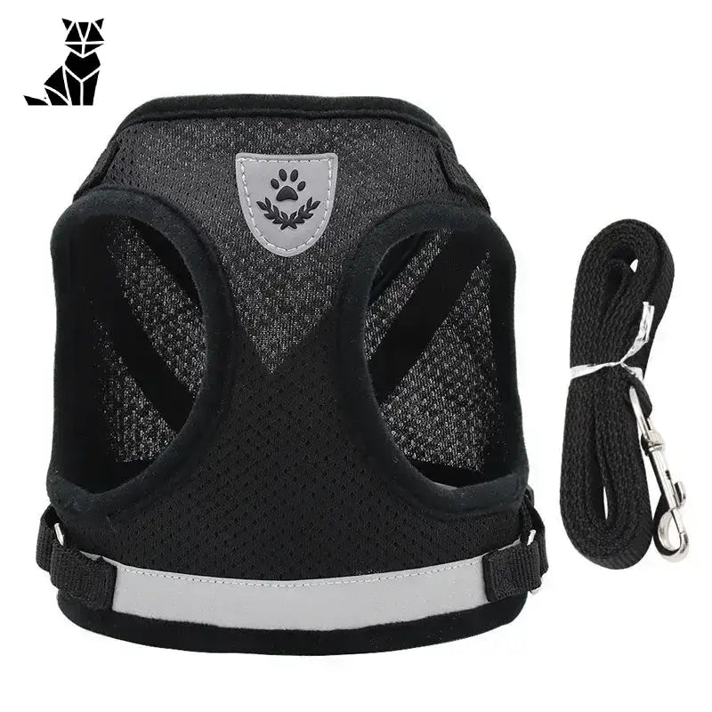 Szelki dla Zwierząt Bez Ucisku i Stresu Czarny Siatka Zwierzak