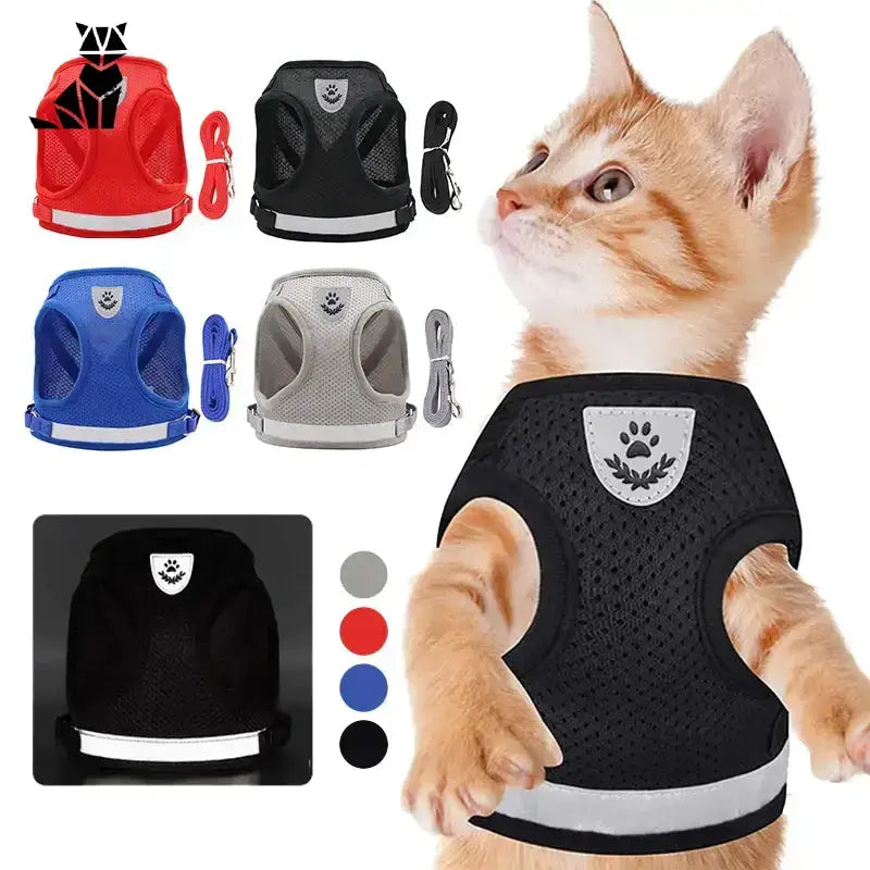 Szelki dla Zwierząt Bez Ucisku i Stresu Oddychający Siatka Kot