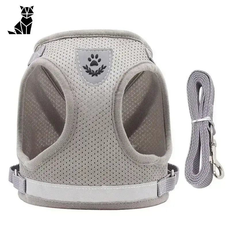 Szelki dla Zwierząt Bez Ucisku i Stresu Szarny / Xs 0.5-1.5kg światło Szary Siatka