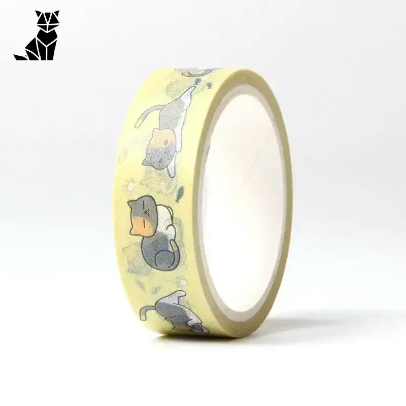 Taśma Kawaii Kotów z Linijką Kota Domyślny Tytuł