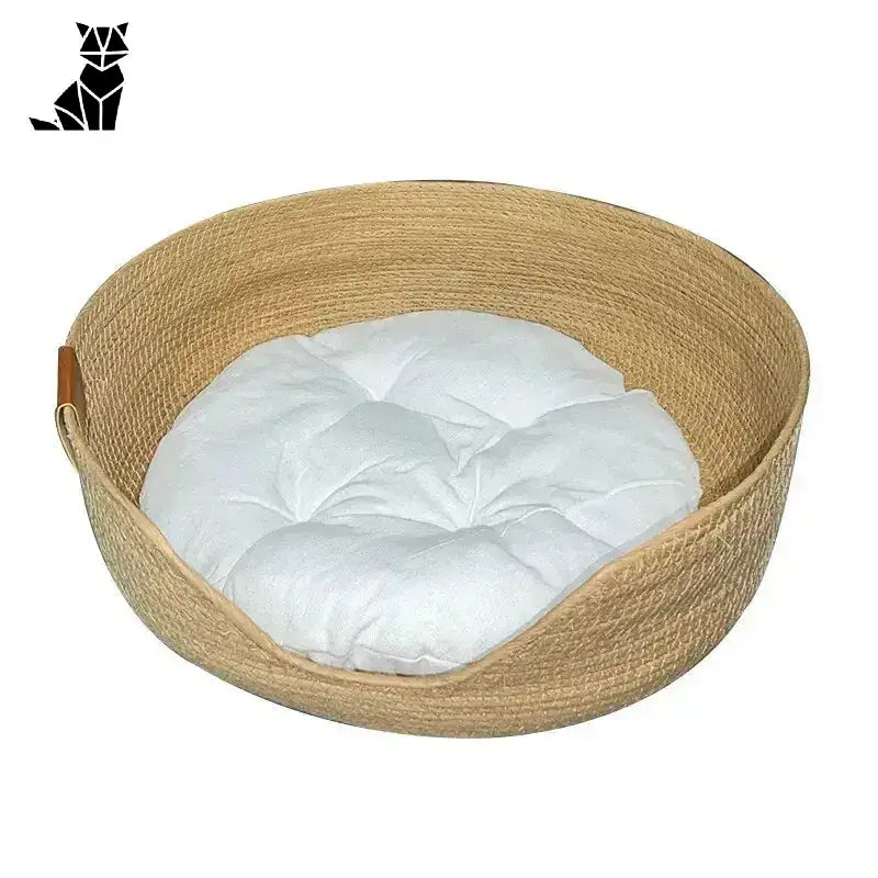 Tkana Sofa Bambusowa dla Kota i Psa - Styl i Komfort
