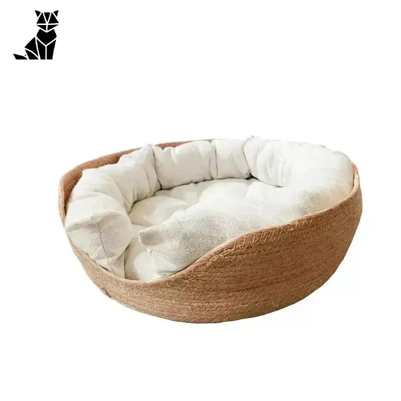 Tkana Sofa Bambusowa dla Kota i Psa - Styl i Komfort