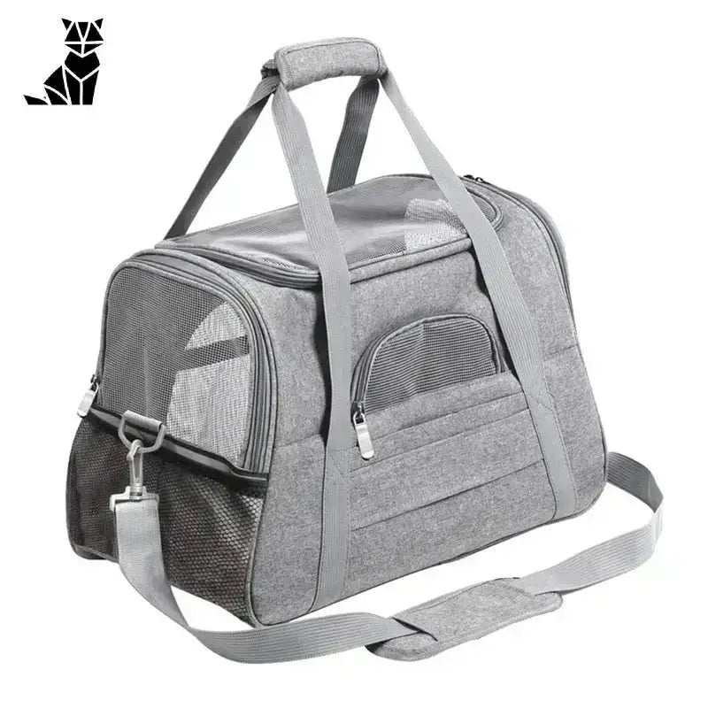 Torba Movincat dla Kota - Komfort w Podróży Szary Miękki Zwierzak