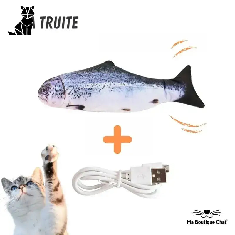 Zabawka Catsfish™ dla Kota – Idealna do Zabawy i łowienia Pstrąg / 28-30cm