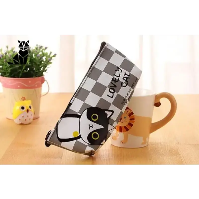 Zestaw Do Przechowywania w Koci Akcent z Motywem Kota Kawaii - Model 3