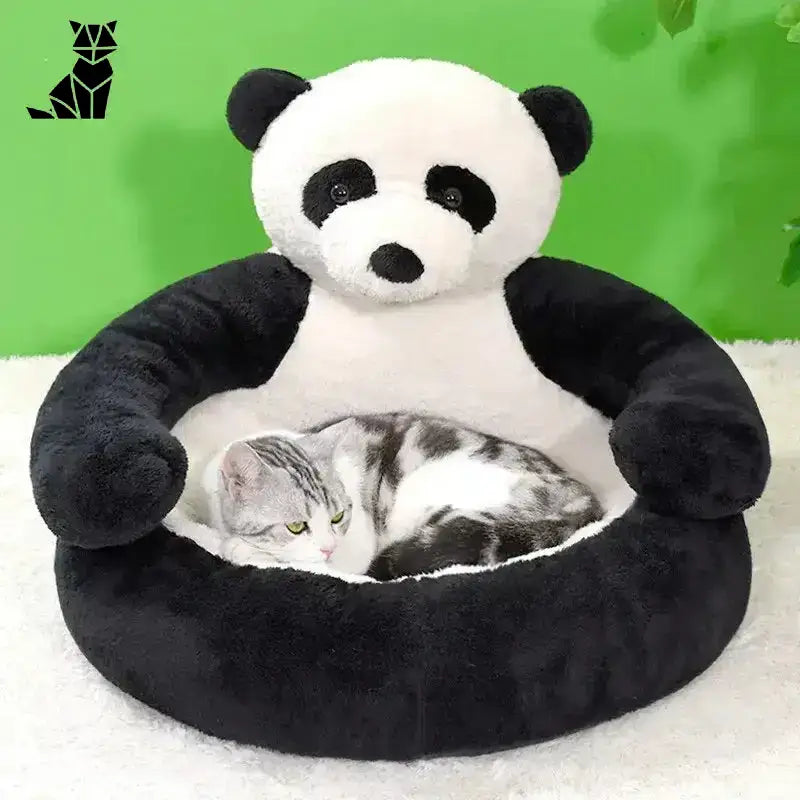Zimowe Legowisko Misia – Komfort i Ciepło dla Pupila Panda / s 46 Cm