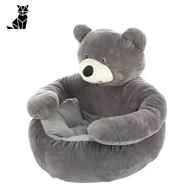 Zimowe Legowisko Misia – Komfort i Ciepło dla Pupila Szary / s 46 Cm