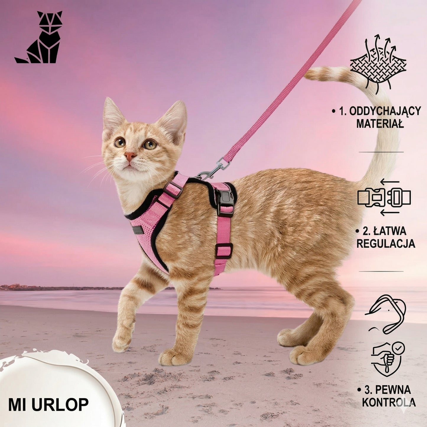 Szelki Bezuciskowe dla Kota Chajustable™