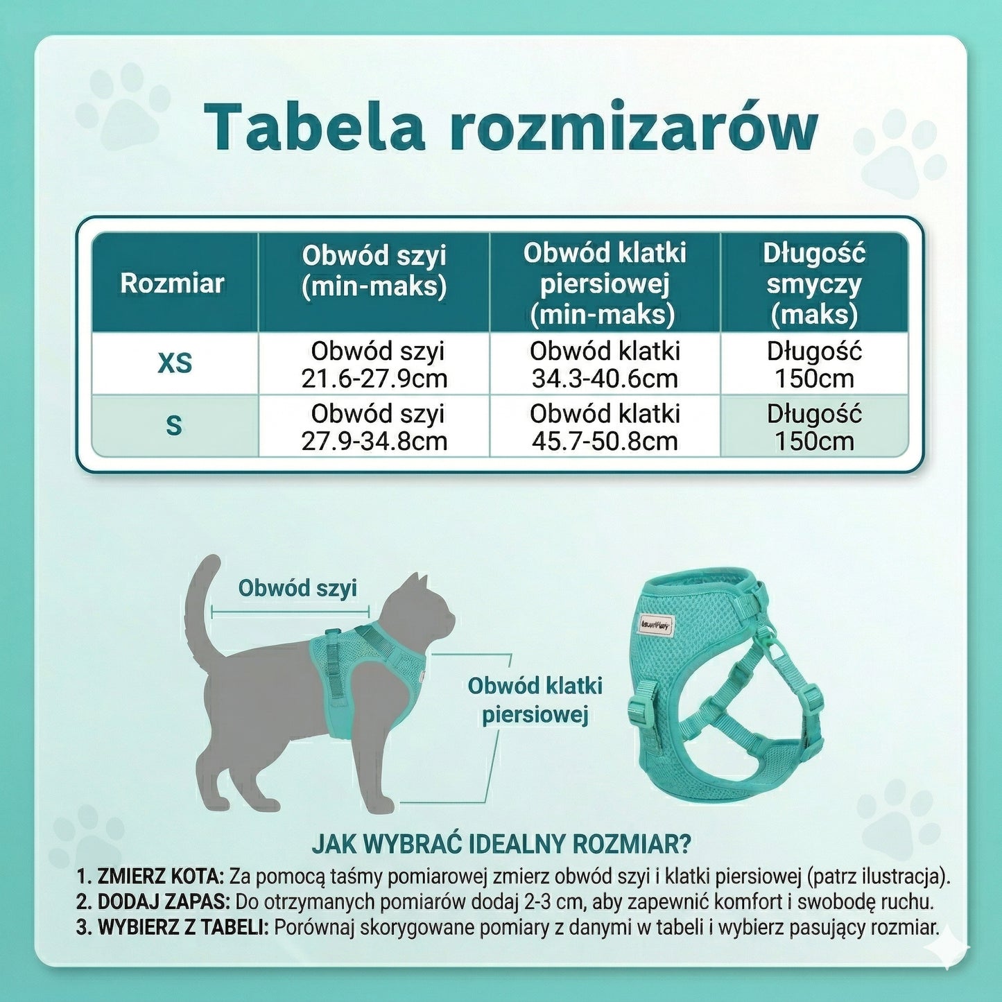 Szelki Bezuciskowe dla Kota Chajustable™