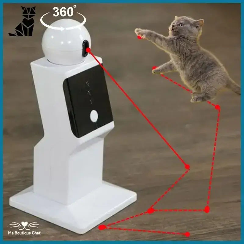 Automatyczny Laser dla Kota Interaktywny Usb Tytuł Domyślny Biały Automatyczny Laser