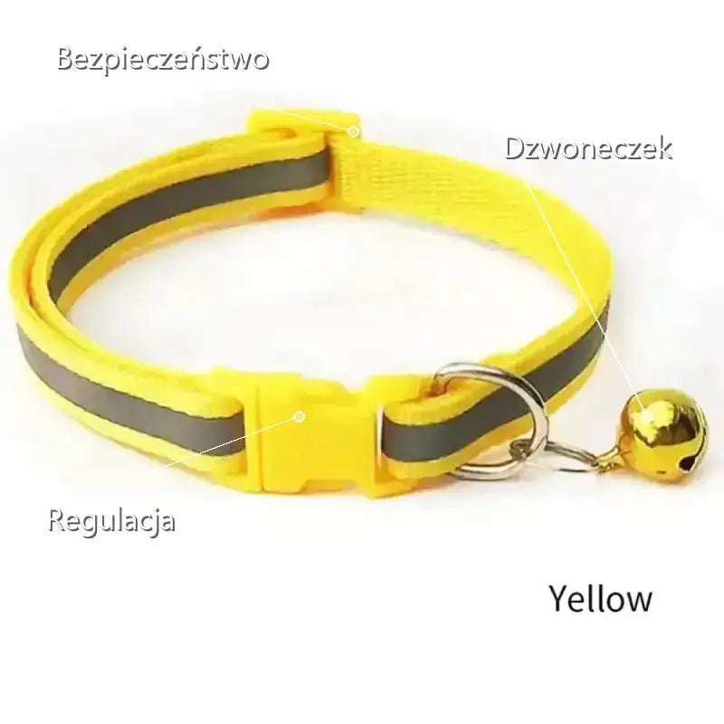Bezpieczna Obroża dla Kota z Zapięciem b