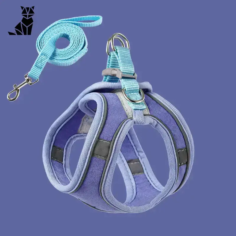 Bezpieczne Szelki dla Kota w Każdej Podróży Niebieski / s (24–28 Cm | 20–24 Cm | ≤ 2 Kg) Fioletowy Zwierzak Uprząż