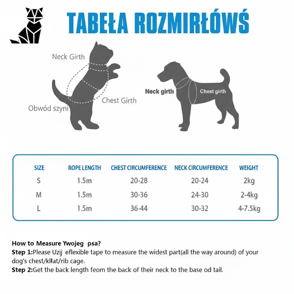 Bezpieczne Szelki dla Kota w Każdej Podróży Zwierzak Uprząż Rozmiar