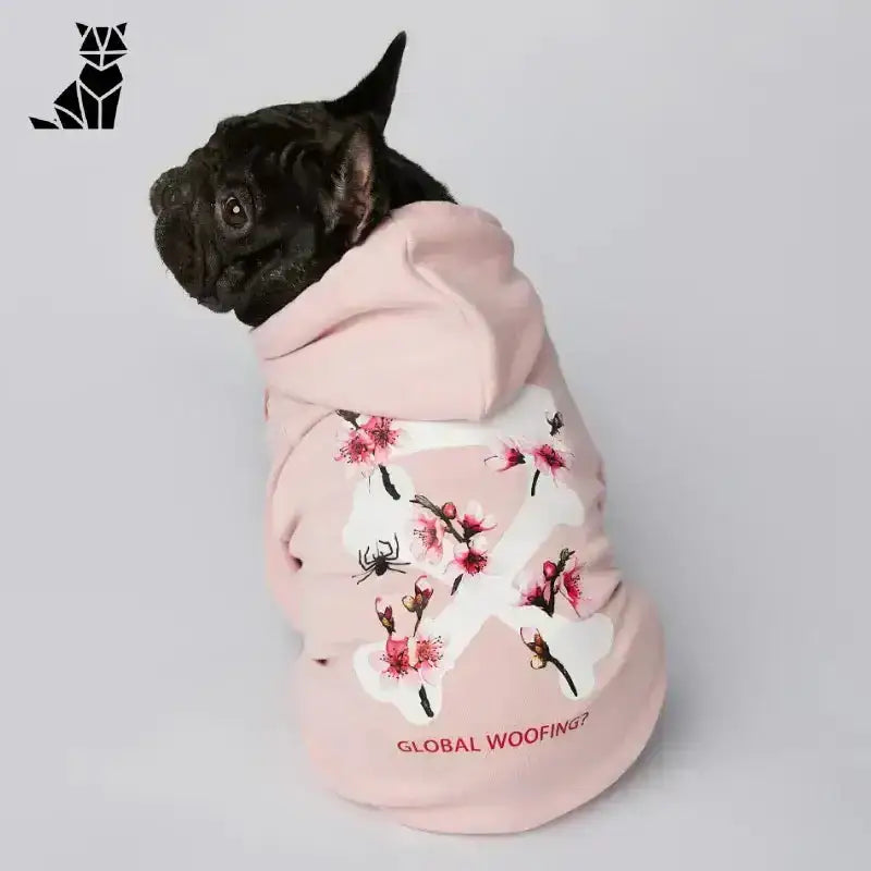 Bluza dla Psa Ocieplana Wygodna na co Dzień Różowy z Kapturem Bluza