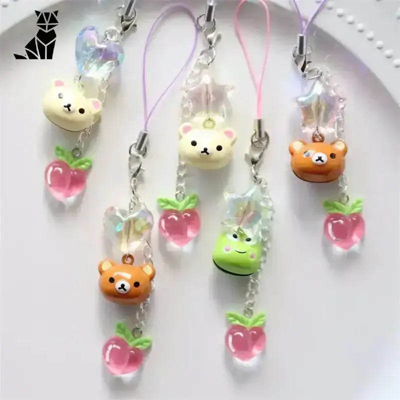 Breloczek Kawaii – Stylowa Fantazja dla Twojego Telefonu Kolekcja Pięć Charakter
