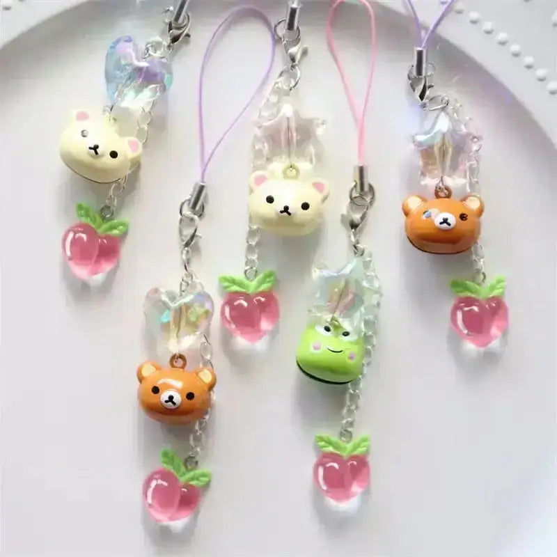 Breloczek Kawaii – Stylowa Fantazja dla Twojego Telefonu Kolekcja Sześć Kolorowy