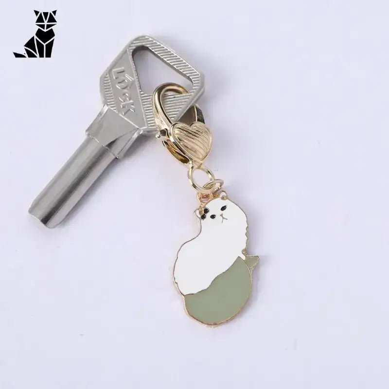 Brelok z Kotem do Kluczy: Styl i Urok na co Dzień Czat g Srebrny Klucz Słodki