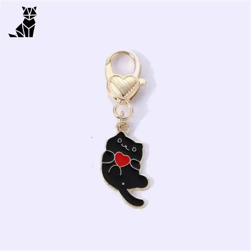 Brelok z Kotem do Kluczy: Styl i Urok na co Dzień Czat h Złoty Brelok Czarny