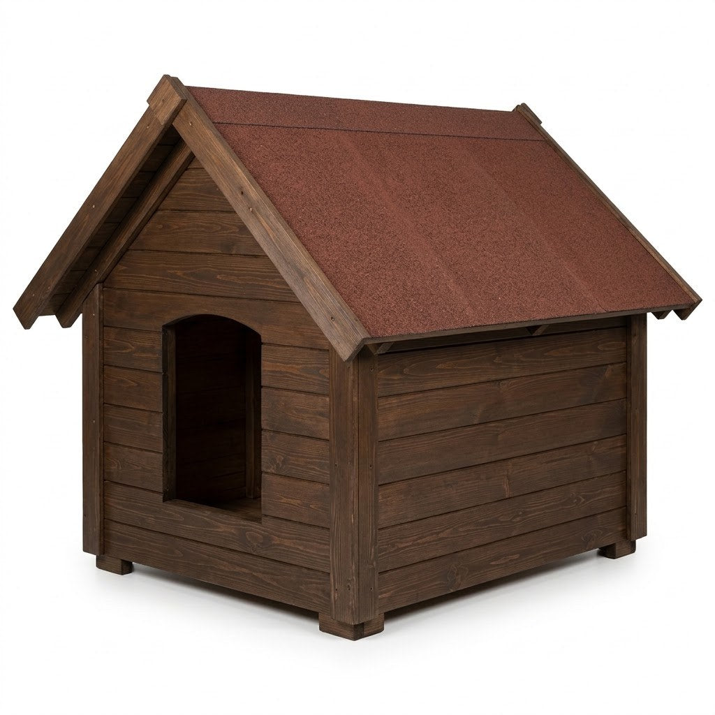 Buda dla cane corso – Ocieplana, XL, Orzech – zdjęcie produktu