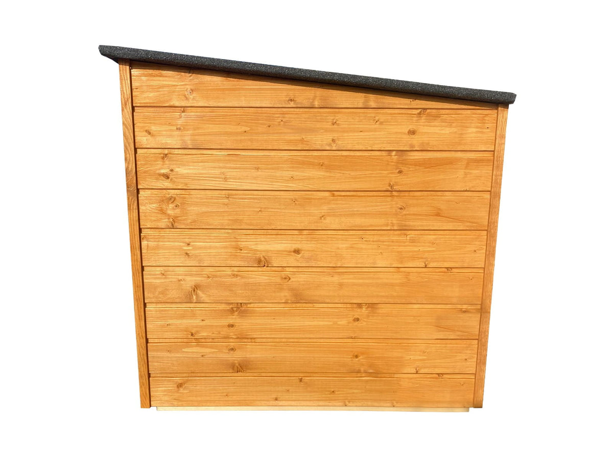 Buda dla dużego psa – Ocieplana Drewniana, Teak, 3XL – widok 2